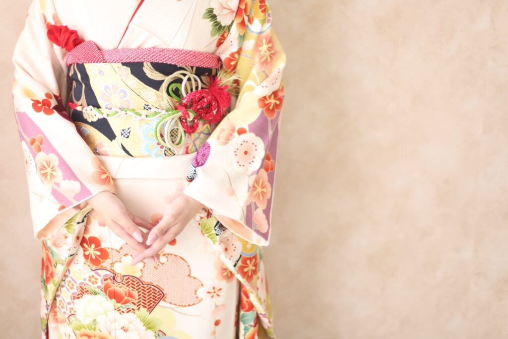 振袖レンタル(成人式)木津川市・精華町・京田辺市_フォトスタジオワタナベ(渡辺写真館)京都木津川店_帯アップ姿1