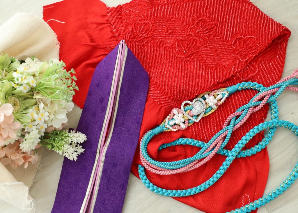 振袖レンタル(成人式)木津川市・精華町・京田辺市_フォトスタジオワタナベ(渡辺写真館)京都木津川店_帯締め帯揚げ重ね衿レンタル